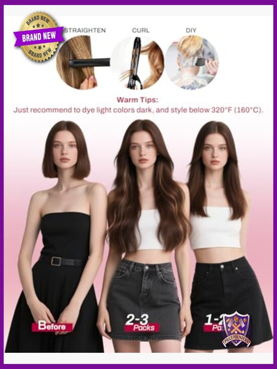 Clip in Real Human Hair Extensions Double Weft 22inch 120g 7 Pcs main image 5